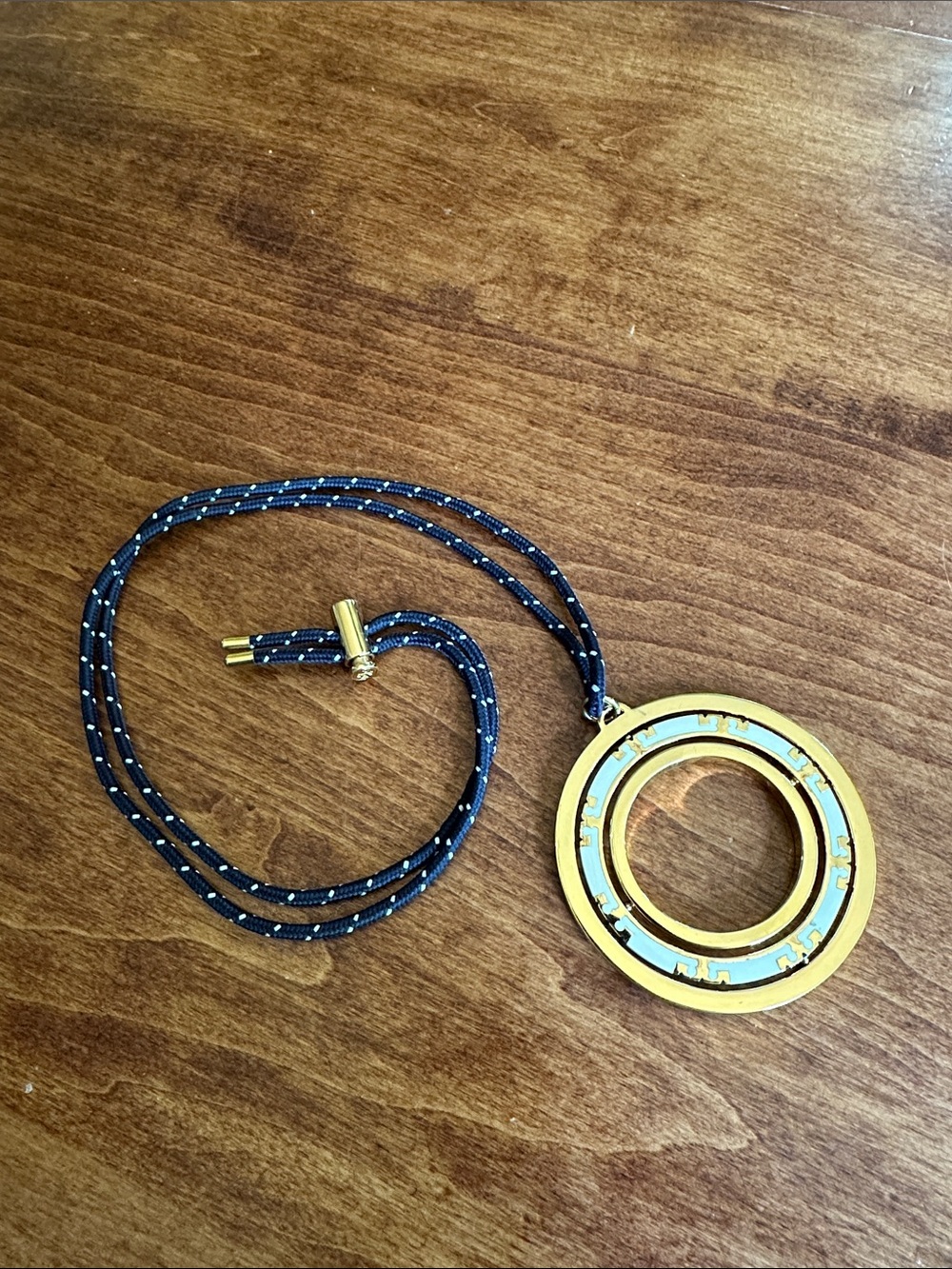 Tory Burch Serif T-Spinning Necklace